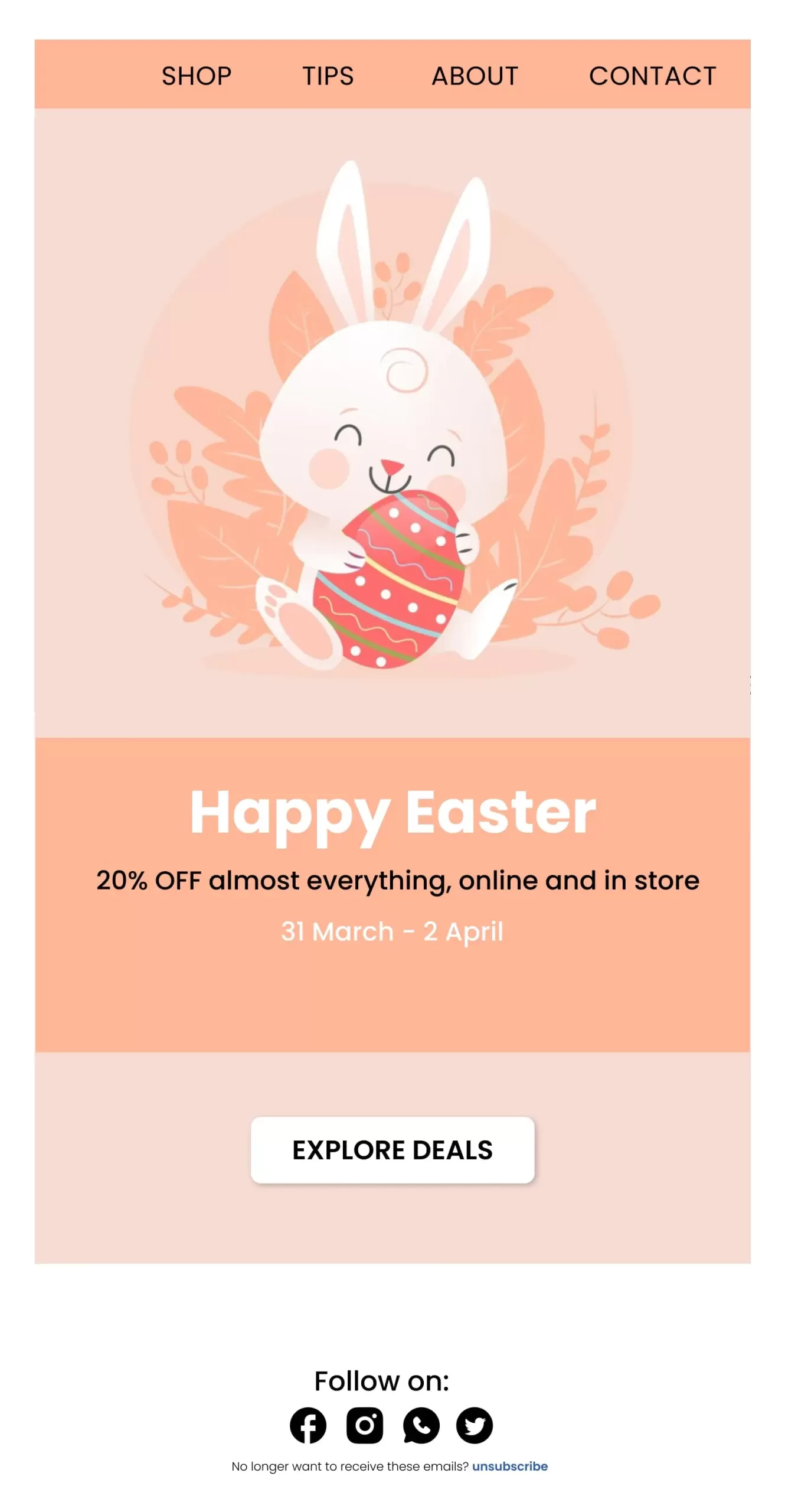 Easter- Wish & discount