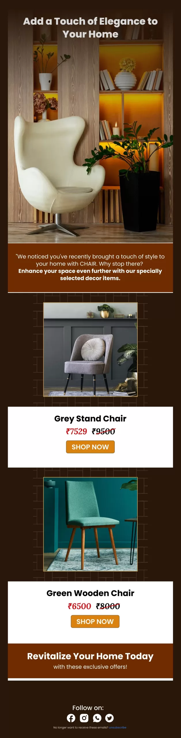 UpSell- Chairs